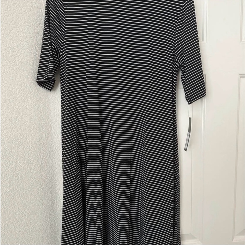 Apt 9 Black and White Striped Women's Dress
